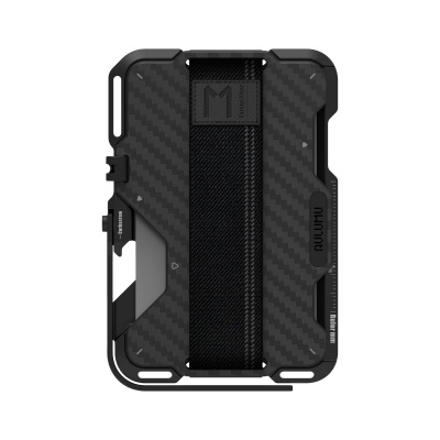 Aulumu G03 Multi-Tool Magnetická Kovová MagSafe Peněženka, Carbon Fiber