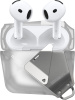 Aulumu A29 Geometric Lock & Lanyard pouzdro na AirPods 4, Translucent White