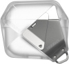 Aulumu A29 Geometric Lock & Lanyard pouzdro na AirPods 4, Translucent White