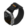 Aulumu A11 Mag Buckle Slim řemínek pro Apple Watch, černá spona, černý pásek