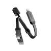 ENERGEA Sheath Key 2v1 nabíjecí a datový kabel na klíčenku (60 W), Gunmetal