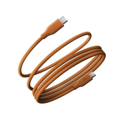 ENERGEA Helix 60 magnetický rychlonabíjecí kabel USB-C na USB-C (60 W), Orange