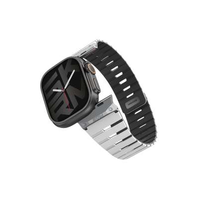 SKINARMA GEMINI magnetický řemínek pro Apple Watch 49/46/45/44 mm Chalk