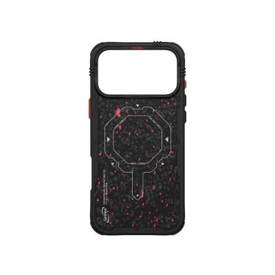 SKINARMA Vektor Mag-Charge ochranný kryt na iPhone 17 Pro Max, Black red