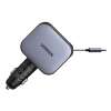 UGREEN 55910B Rychlonabíječka do auta s výsuvným kabelem USB-C 145W