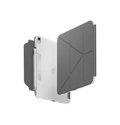 UNIQ Camden Click 2025 pouzdro iPad 10.9" 10.gen (2022) / iPad 11" A16 (2025), Rhino grey