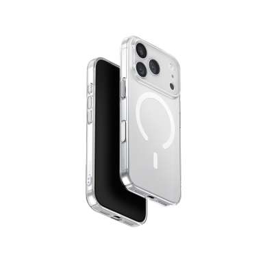 UNIQ Airsuit MagClick charging ochranný kryt na iPhone 17 Pro, Glossy clear/white