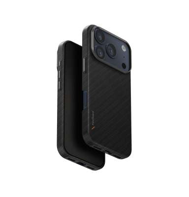 UNIQ Keva Edge MagClick charging ochranný kryt na iPhone 17 Pro, Carbon black