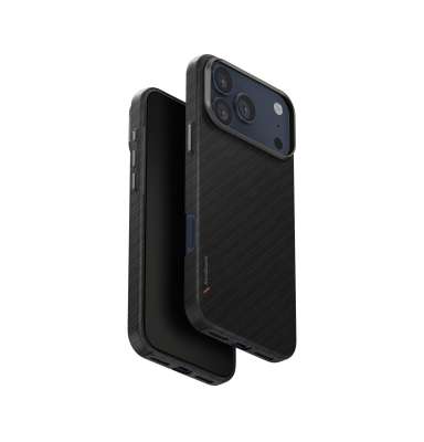 UNIQ Keva Edge MagClick charging ochranný kryt na iPhone 17 Pro Max, Carbon black