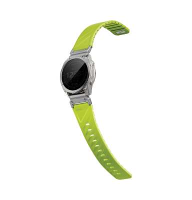 UNIQ Fluo magnetický řemínek pro Garmin SmartWatch Quick Release/QuickFit 26 mm, Dark Lime