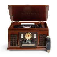Victrola VTA-600B-MAH-INT  Navigator 8v1 gramofon hnědý