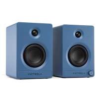 Victrola VPS-400-BLU-INT Tempo Bluetooth regálové reproduktory s Auracast modré