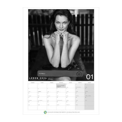 Victrola A2 černobílý plánovací kalendář 2026 - Lukáš Dvořák